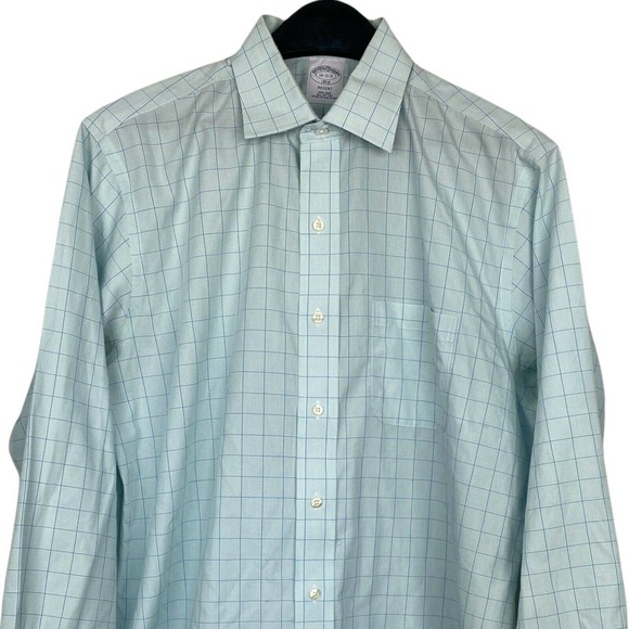 Brooks Brothers Men's 16 32/33 (Large) REGENT Non Iron Button Up Check *Read - Picture 1 of 6